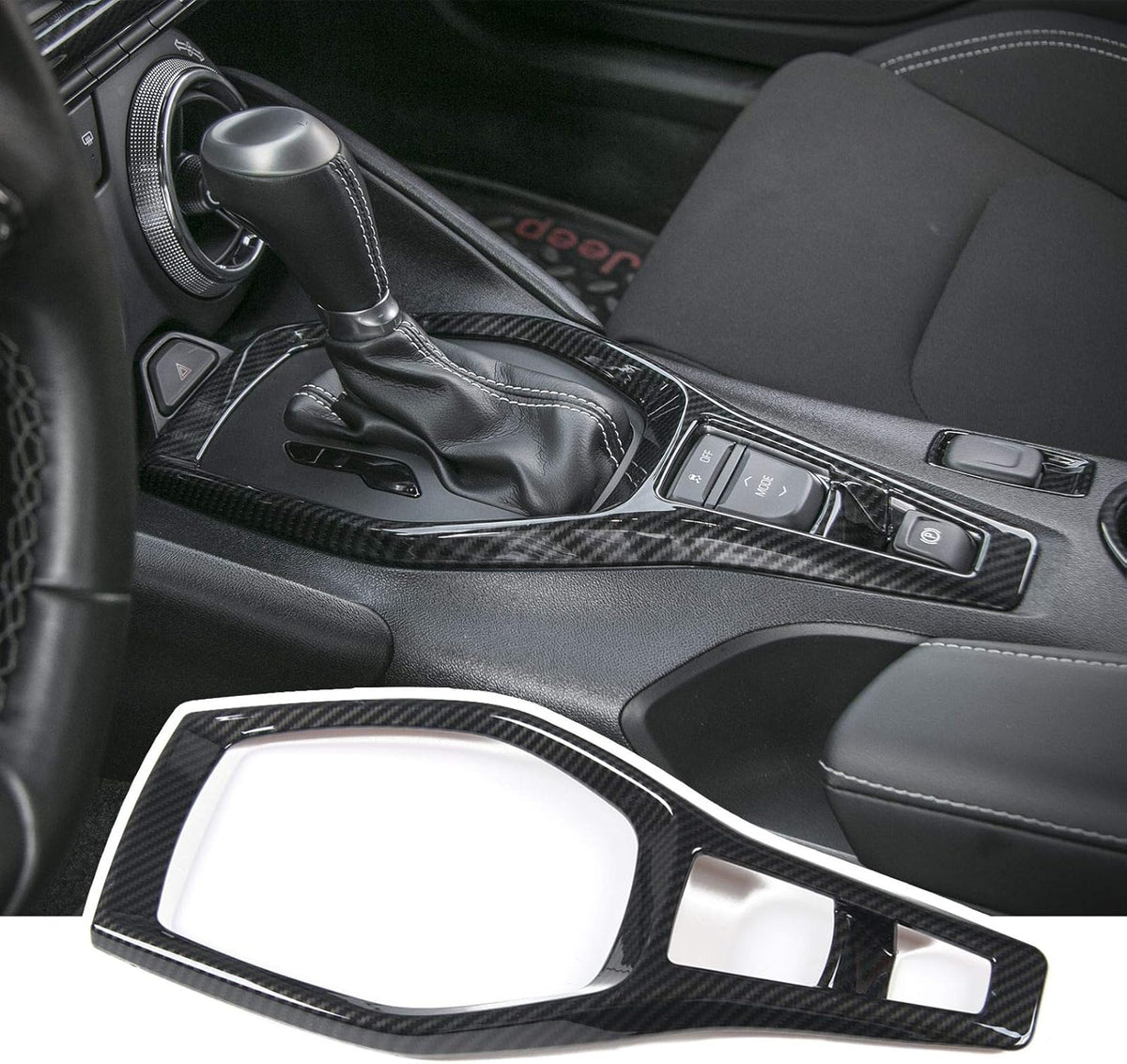 Carbon Fiber Gear Shift Panel Trim Cover I51286