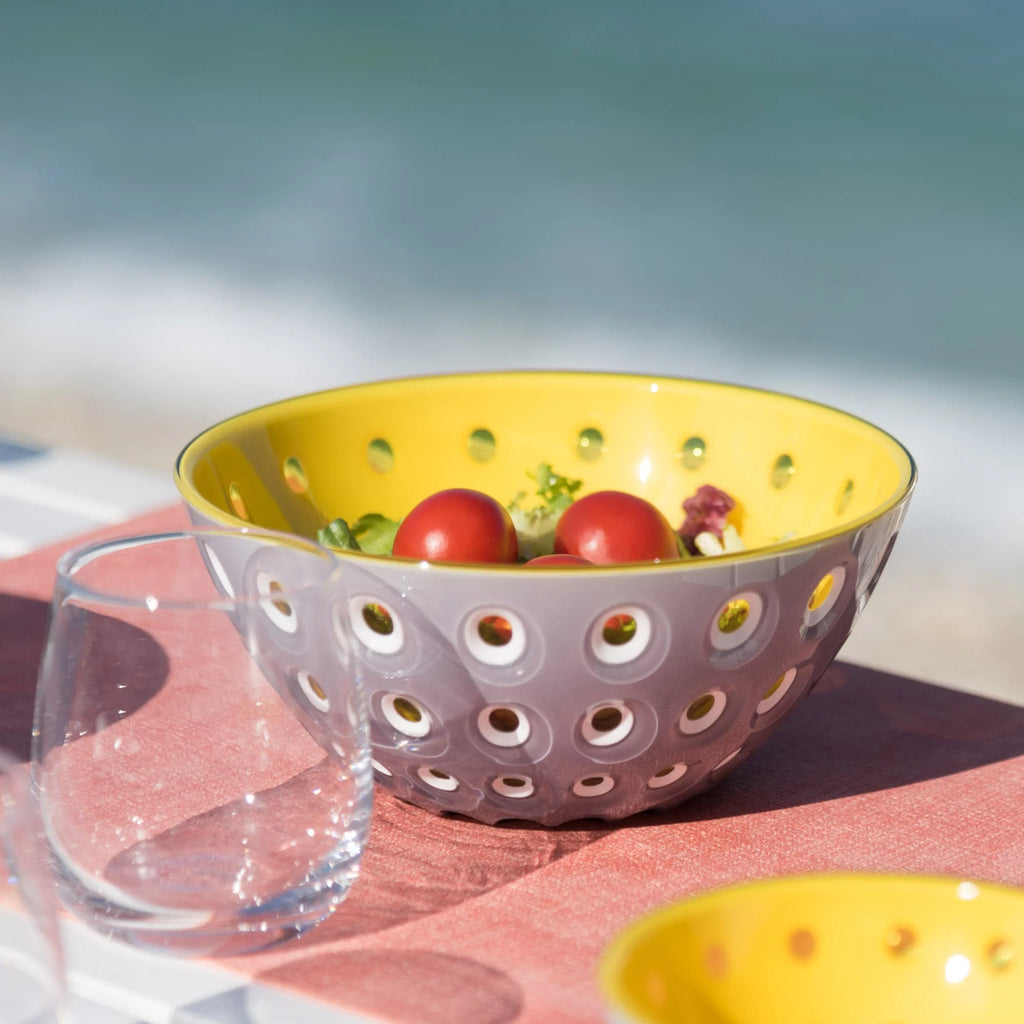 20cm Red White Transparent Bowl E683