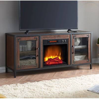 TV Stand with Electric Fireplace U393