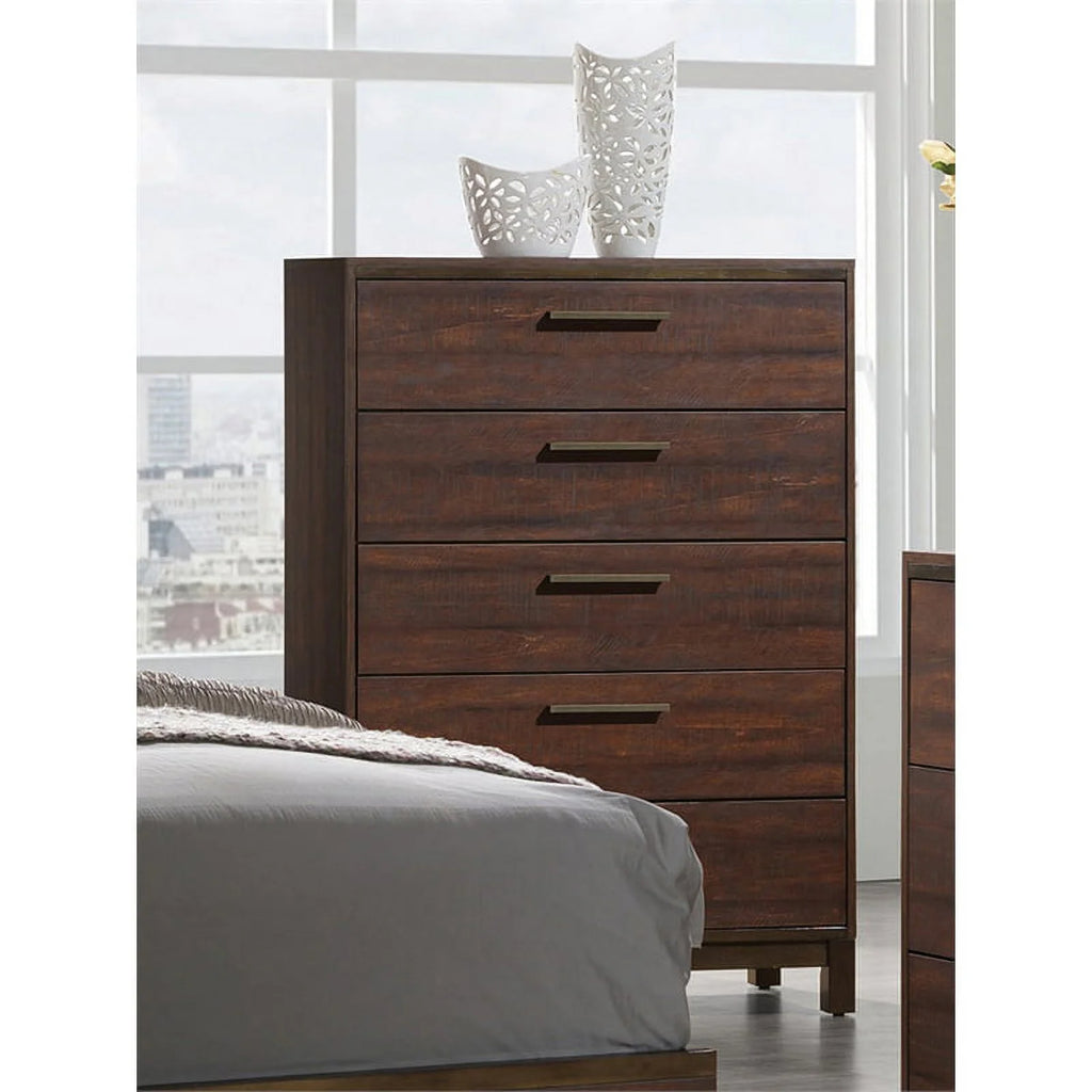 Bedroom Set Rustic Tobacco and Dark Bronze X916