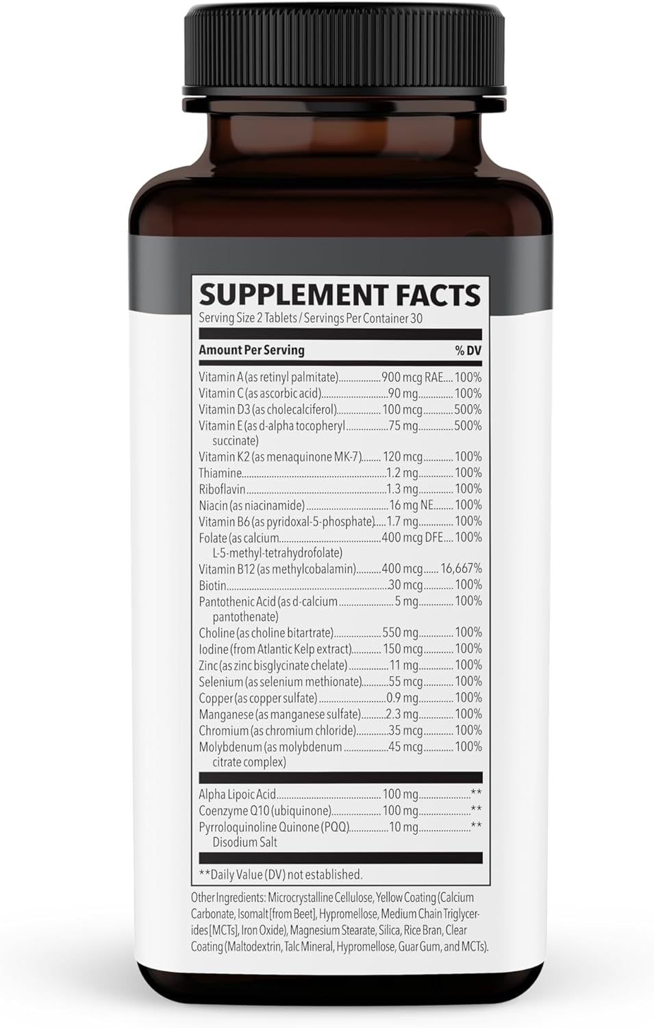 60 Capsules Multivitamin with B-Complex, Vitamin D, Folate, CoQ10 G5603