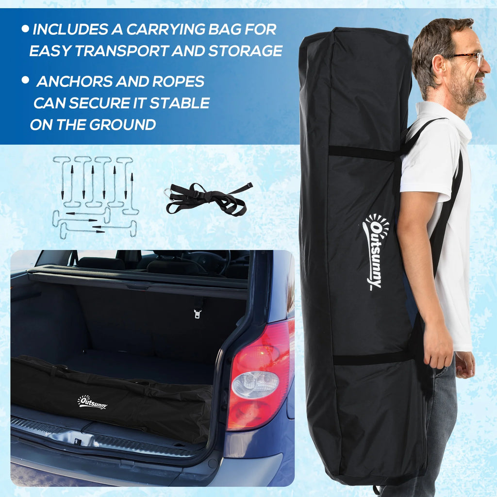 Black Insulated Pop Up Ice Fishing Tent G63991