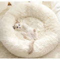 Washable Soft Plush Donut Cat and Dog Bed K722900