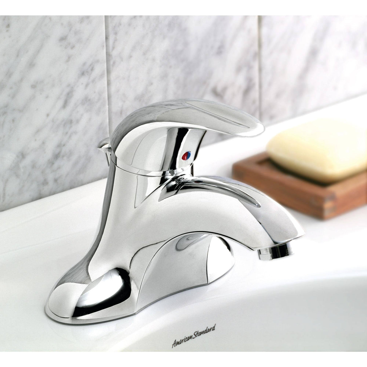 Single-Handle 4 inch Centerset Bathroom Faucet, Chrome Q70323