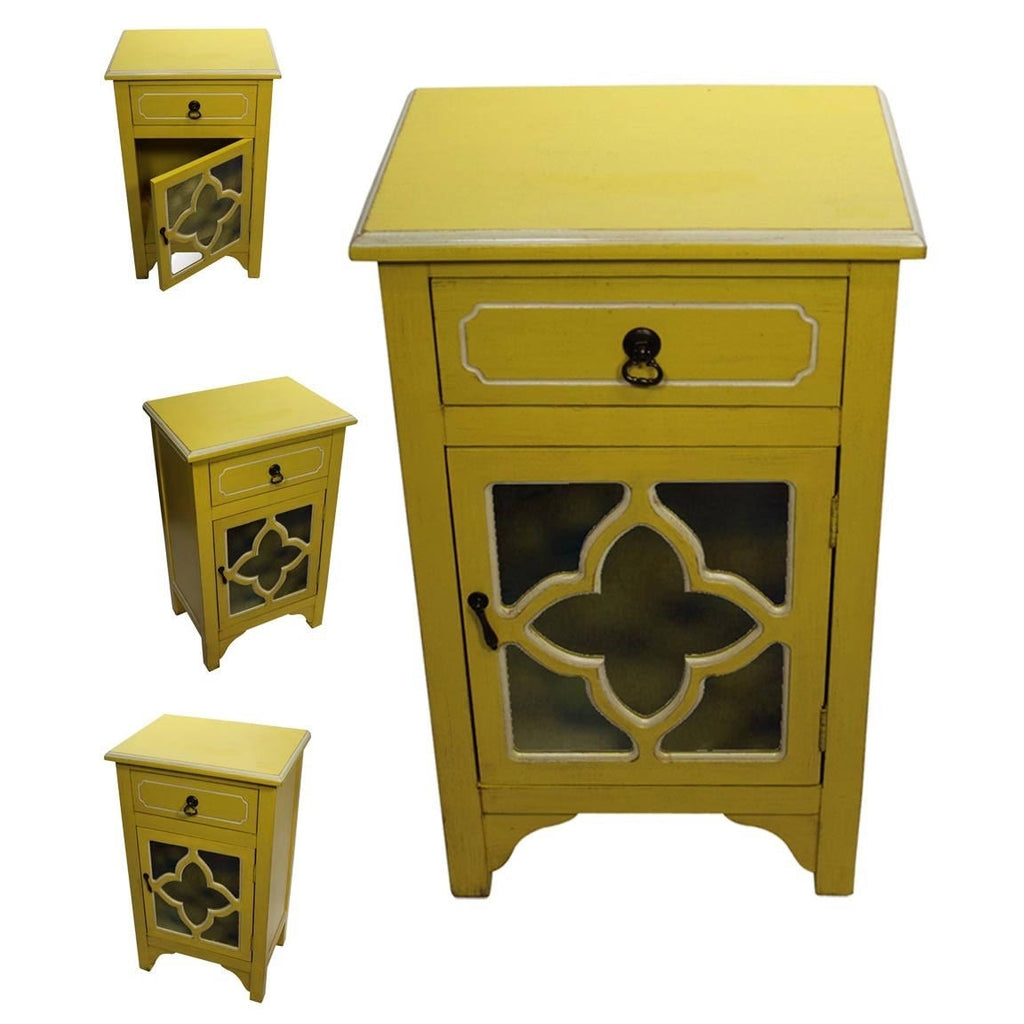 Blue 1 Drawer Accent Cabinet P254