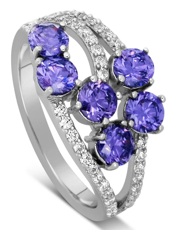 2 Carat Amethyst and Diamond Ring R5991