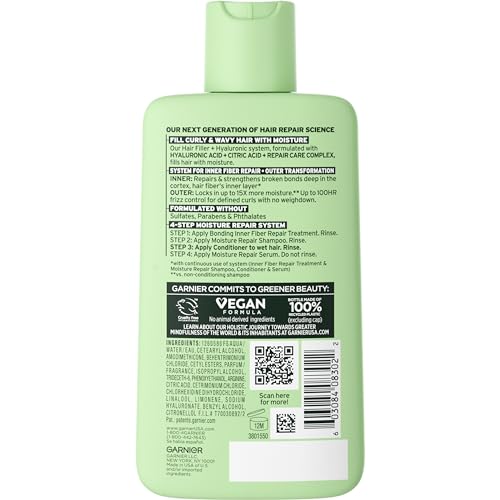 Hair Filler Moisture Repair Gel-Cream with Hyaluronic Acid, 5.1 Fl Oz D2178