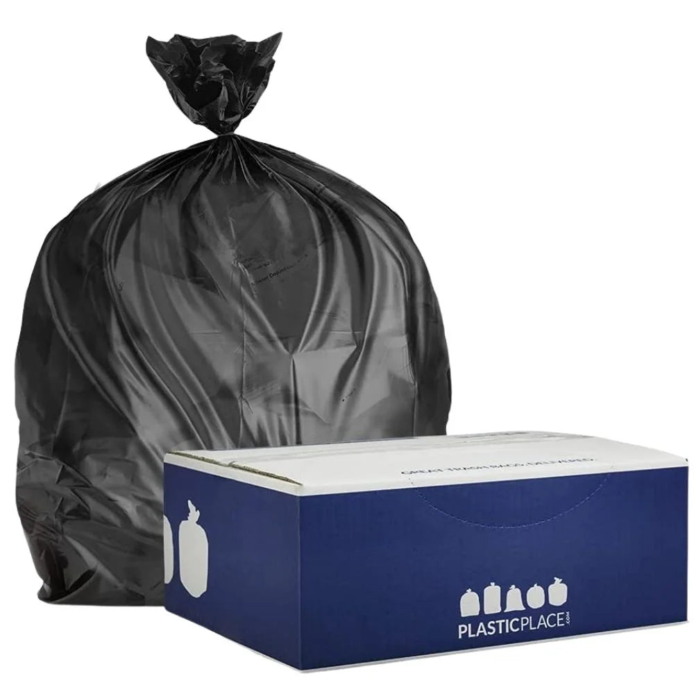 Black High Density Trash Bags, Case of 250 P478182
