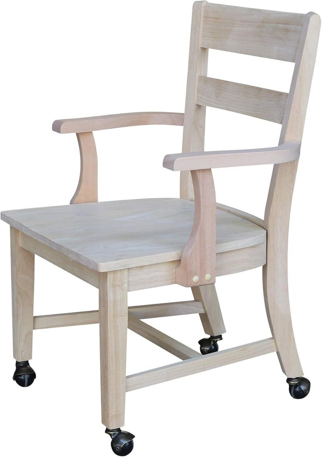 Unfinished Dining Chair with Casters C973746