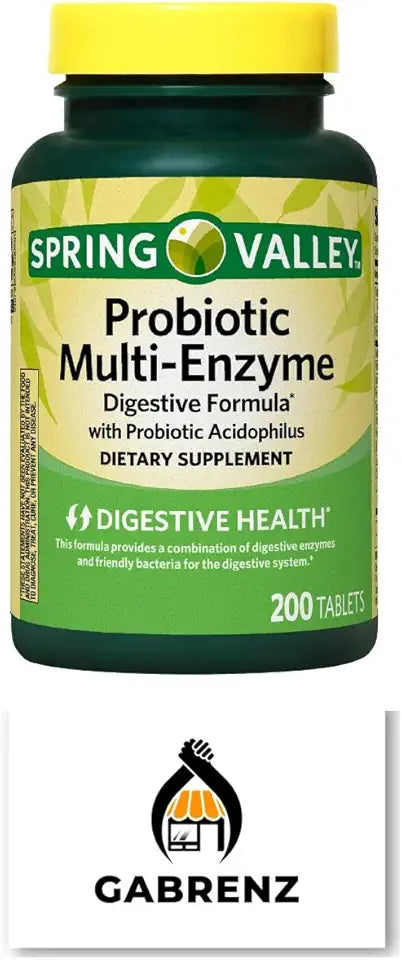 Probiotic Multi-Enzyme Digestive Formula Tablets 200 ct H3146