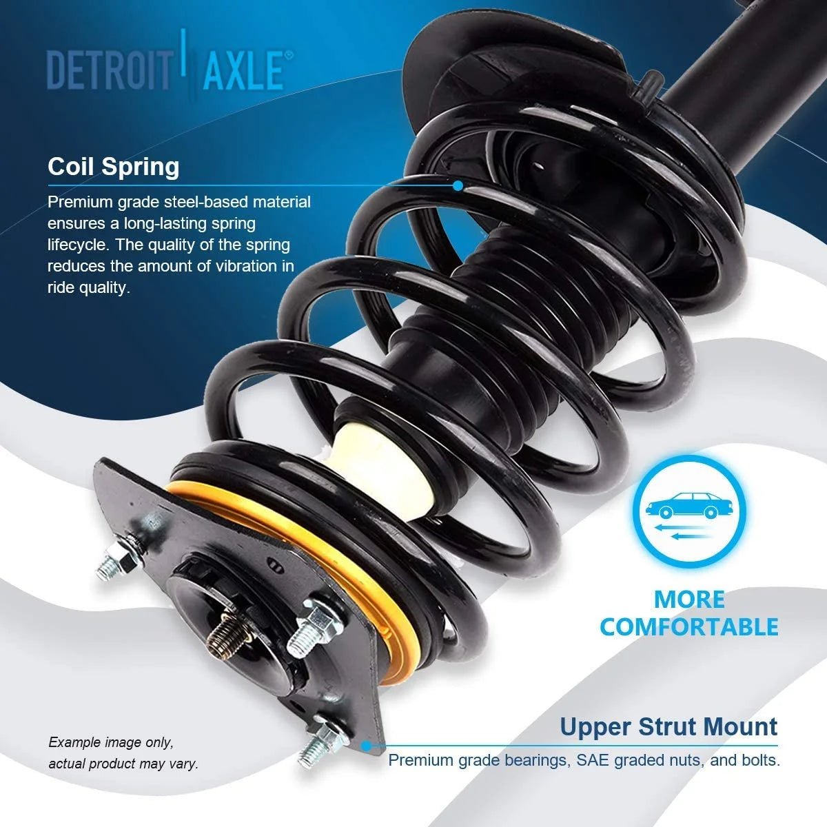 Front Struts with Coil Spring Sway Bars and Outer Tie Rods 6pc Set P23609