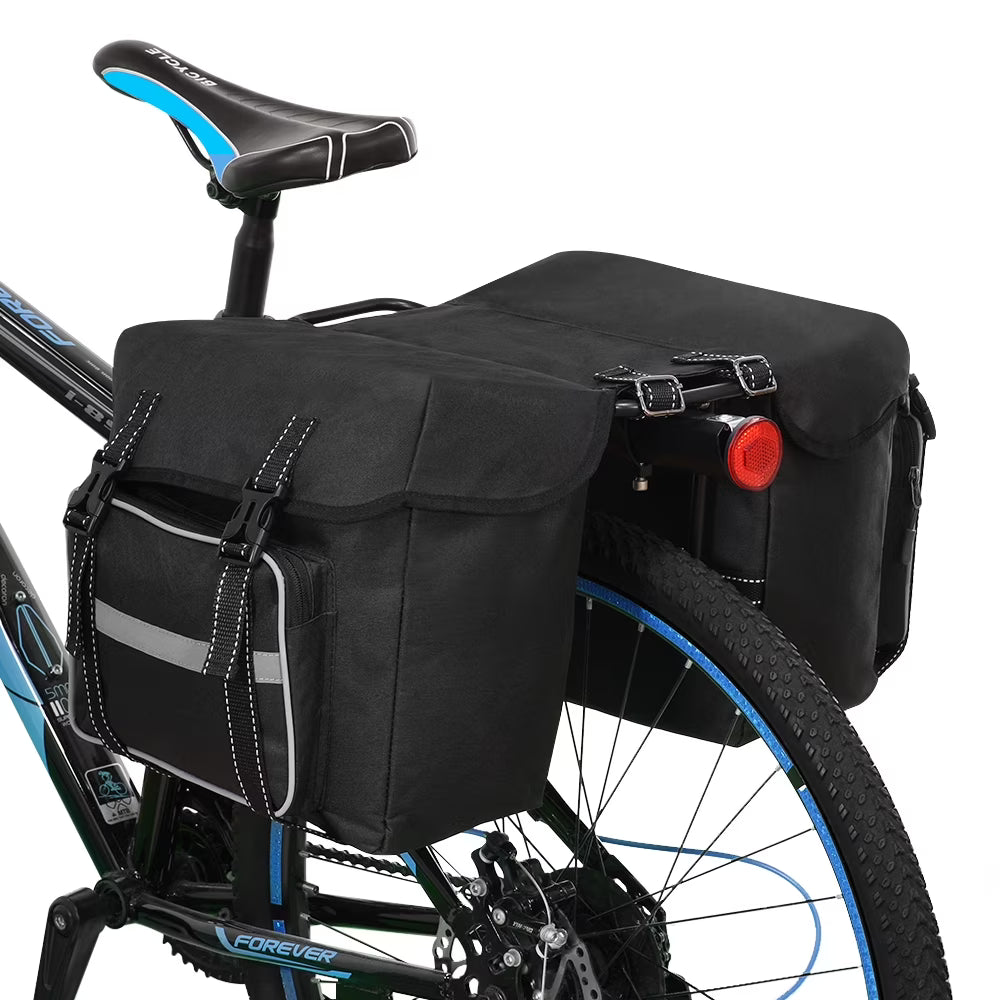 Bike Pannier Double Side Bag with Two Zipper Pouches U182233