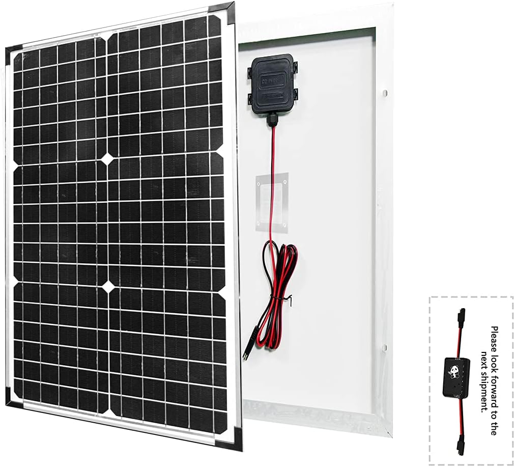 30W 12V Solar Panel with Mounting Bracket Pack of 2 P276916
