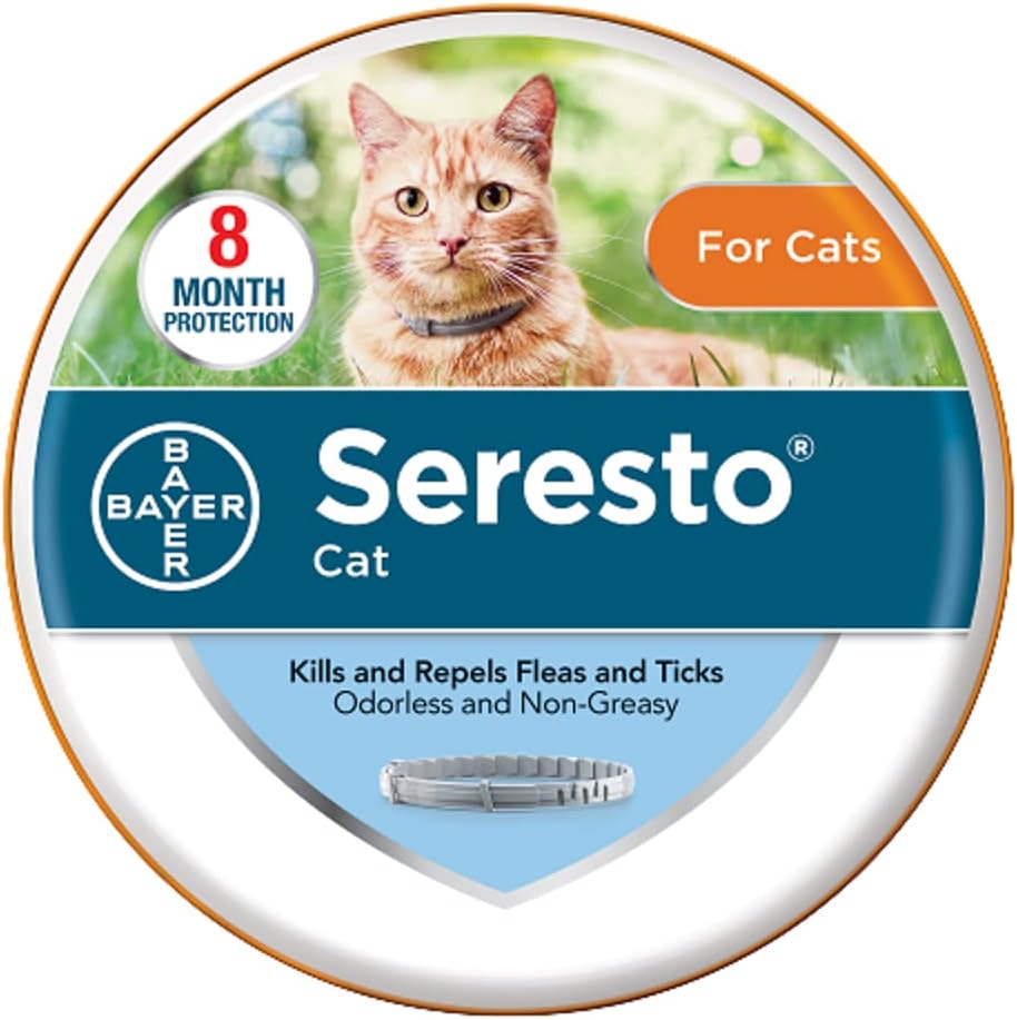 Flea and Tick Collar for Cats, 8-month, Pack of 2 J523993