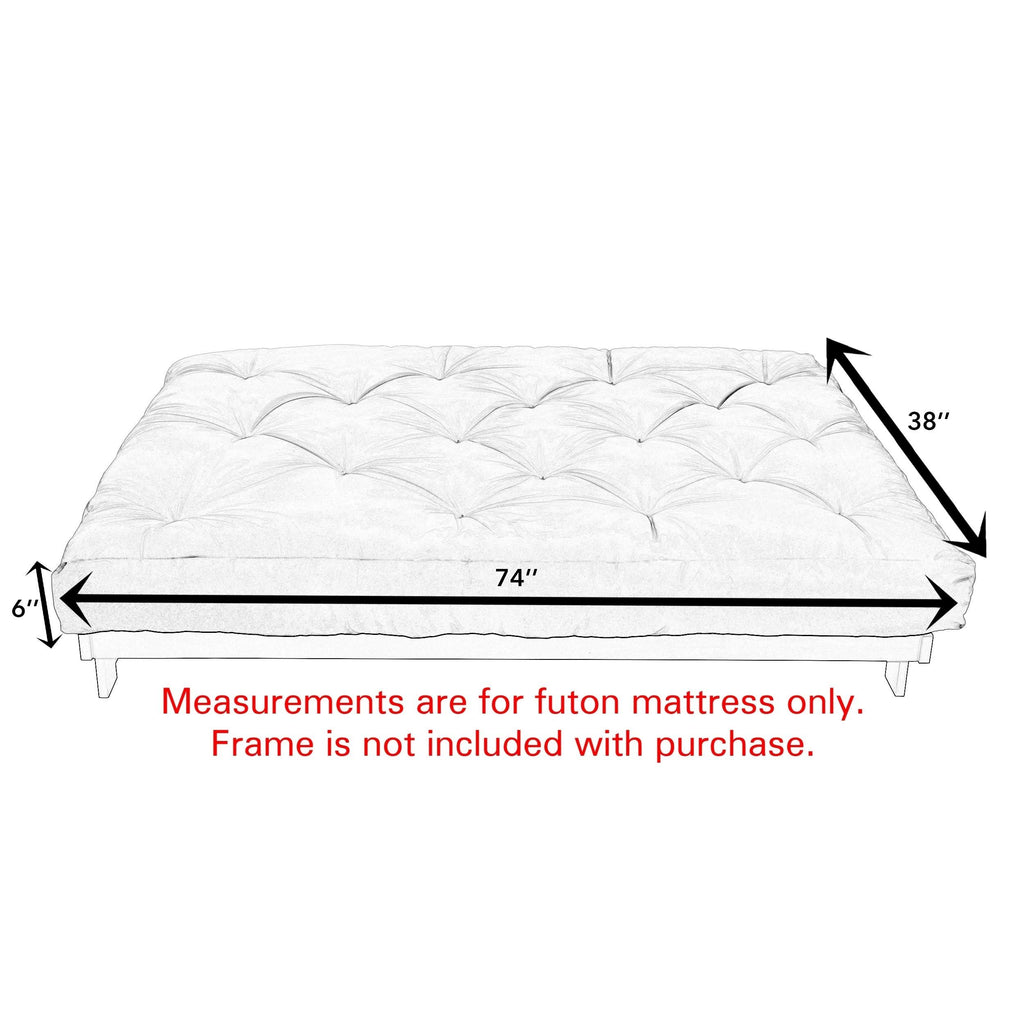 Twin Size Ivory Futon Mattress H33452
