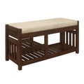 Cedar Shoe Storage Bench V9511