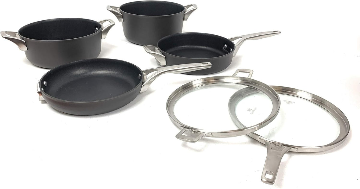 12-piece Hard Anodized Space Saving Cookware I248
