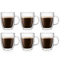 10oz Double Wall Insulated Glass Mug Set of 2 E6427