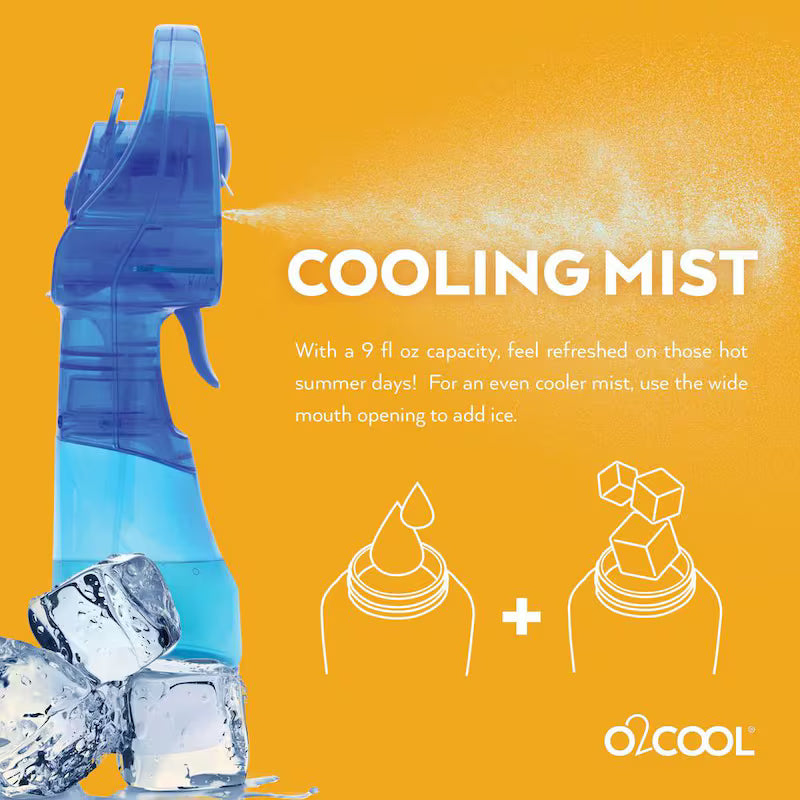 3 in. Water Misting Personal Fan in Blue O3734