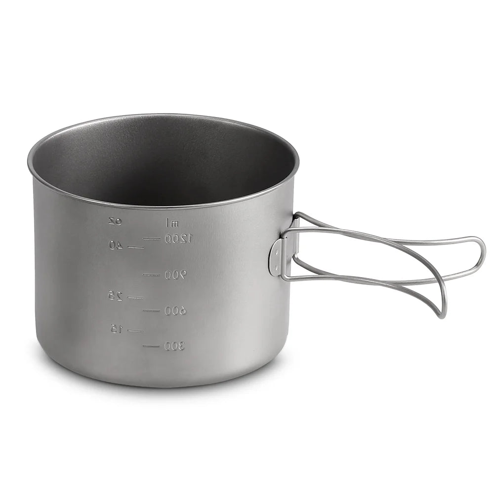 1100ML / 1600ML Folding Handle Pot Pan Set P99930