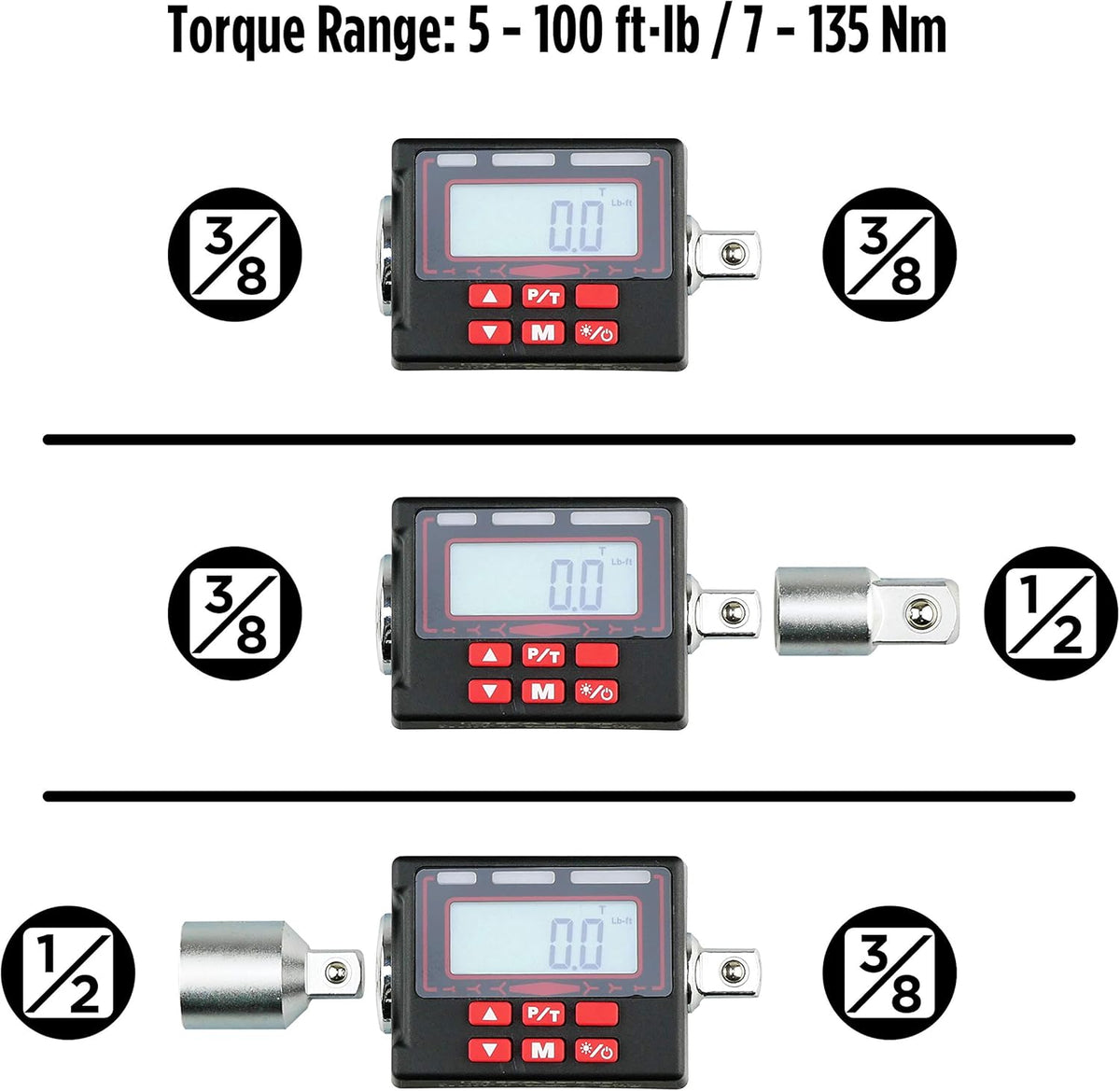 3/8-Inch Digital Torque Adapter Y65197
