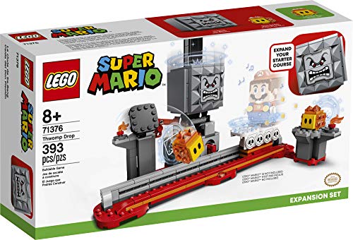 LEGO Super Mario Thwomp Drop Expansion Set 71376 Building Kit (393 Pieces) R435554