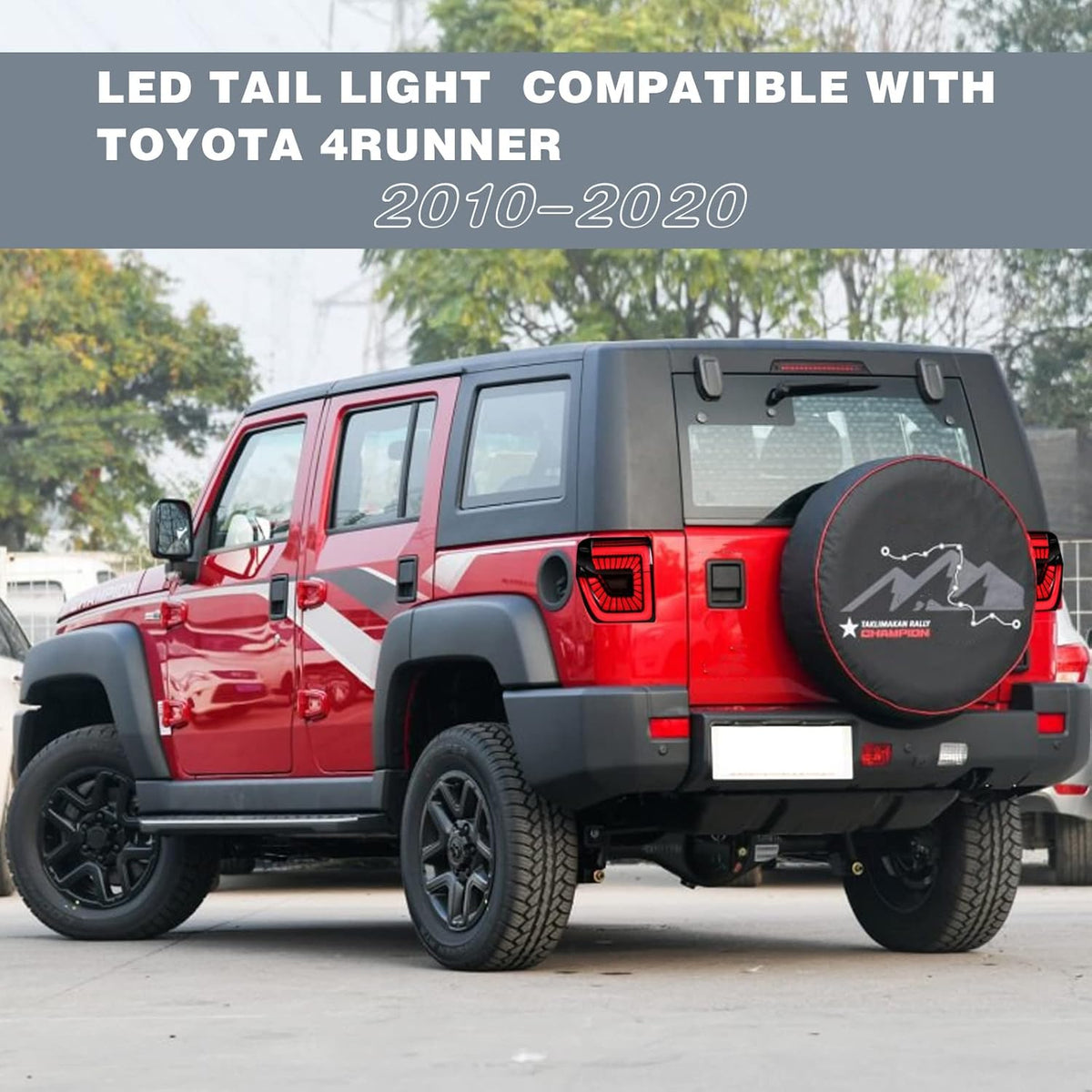 Smoke LED Tail Light Assembly Pair for Toyota 4 Runner T96022