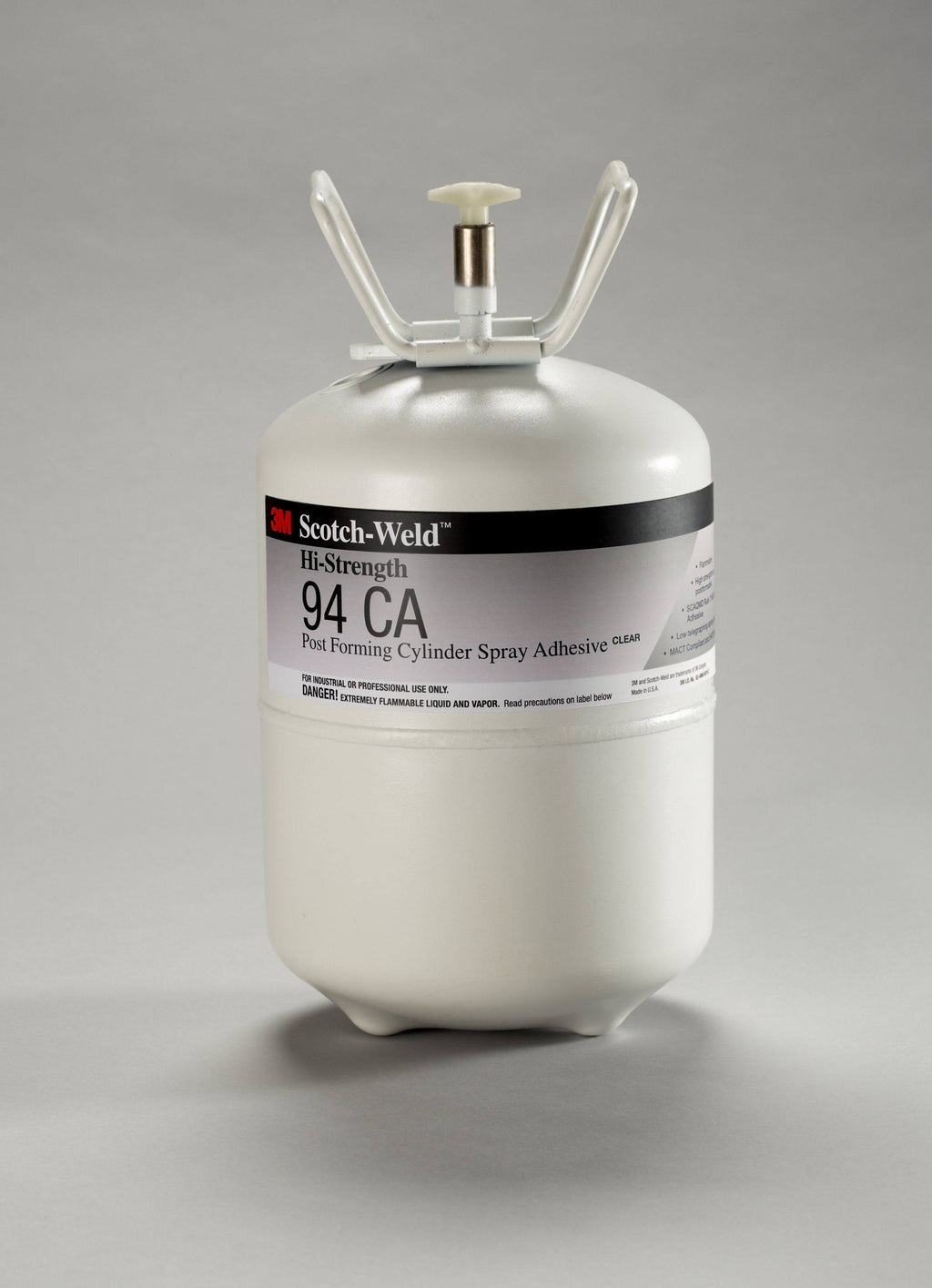 3M Hi-Strength Postforming Cylinder Spray Adhesive Clear Low VOC, Mini Cylinder (NET Wt. 7.6 lbs) B97730