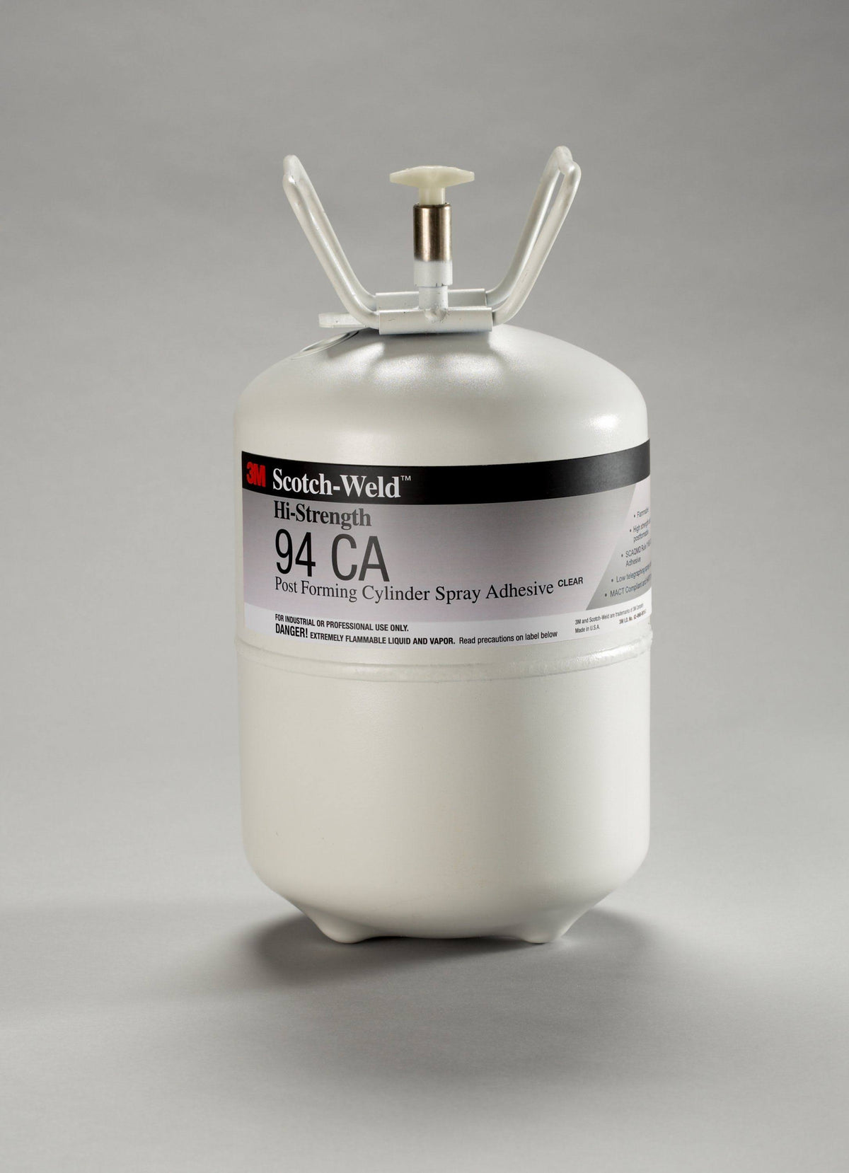 3M Hi-Strength Postforming Cylinder Spray Adhesive Clear Low VOC, Mini Cylinder (NET Wt. 7.6 lbs) B97730