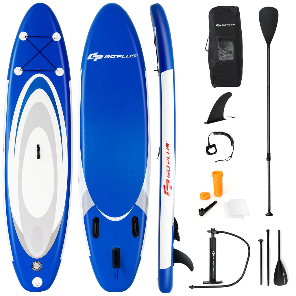 10' Inflatable Stand Up Paddle Board with Bag Paddle Pump T2820