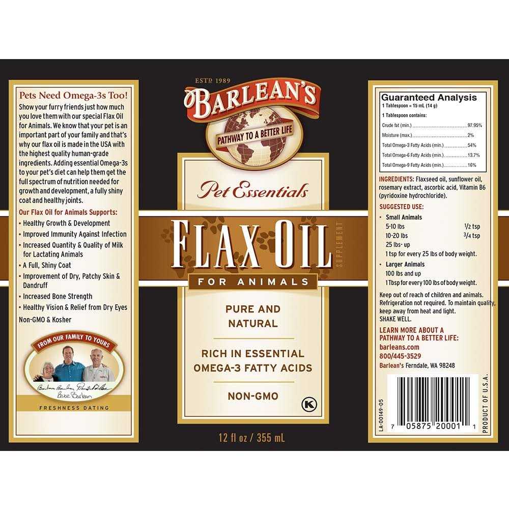 Flax Oil for Animals U8396