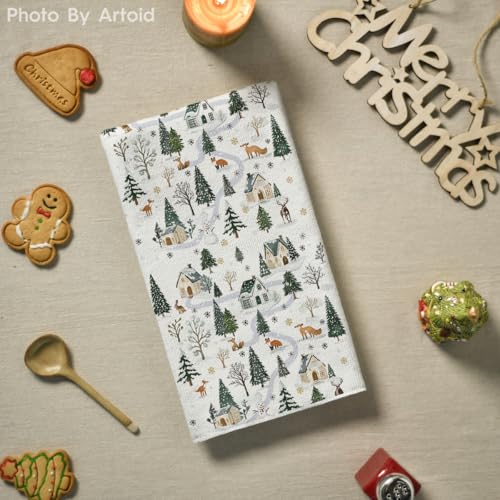 Christmas Kitchen Dish Towels 18x26 Inch Set of 2 B332946
