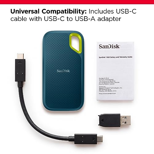 Portable SSD - USB-C, USB 3.2 Gen 2 - External Solid State Drive Z984