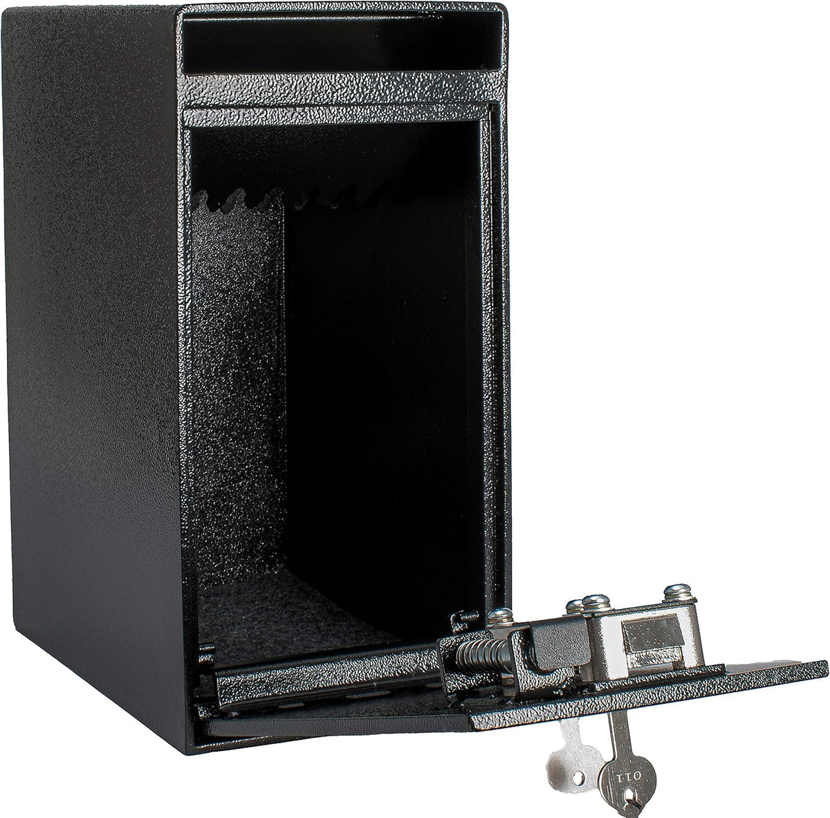 Steel Dual Key Cash Drop Safe Box 12 in x 9 in x 6 in H112499