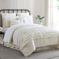 Pearl White 8 Piece Queen Comforter Set M1935