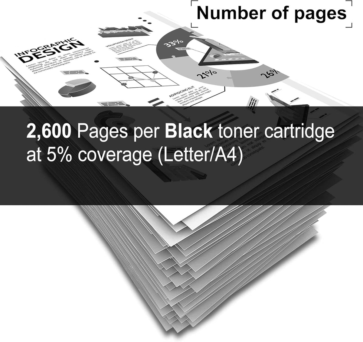2-Pack Black Toner Cartridge for HP Printer E78401