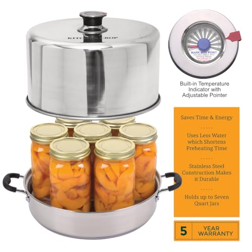 Stainless Steel Steam Canner with Temperature Indicator Z17310