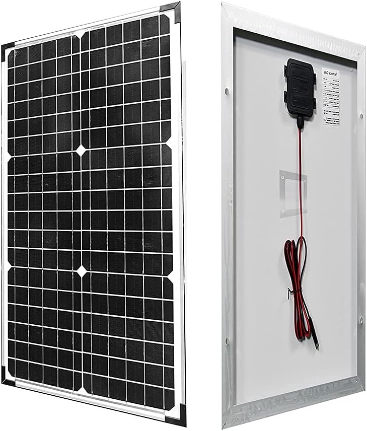 30W 12V Solar Panel with Mounting Bracket Pack of 2 P276916