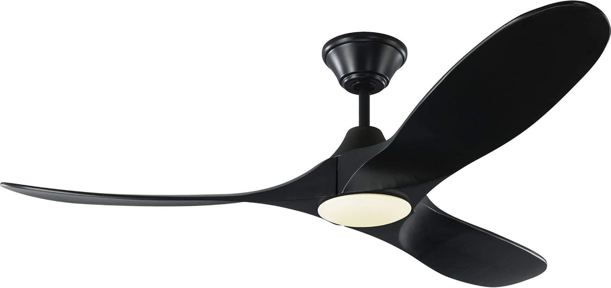 Brushed Steel 60 Ceiling Fan with LED Light and Remote Control C4044