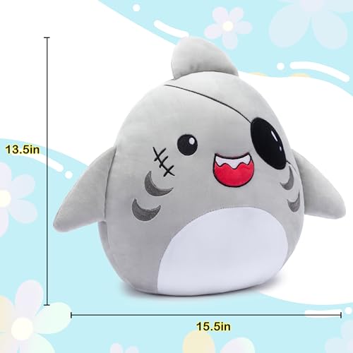 Large Shark Plush Pillow Stuffed Animal Toy 14" P509265