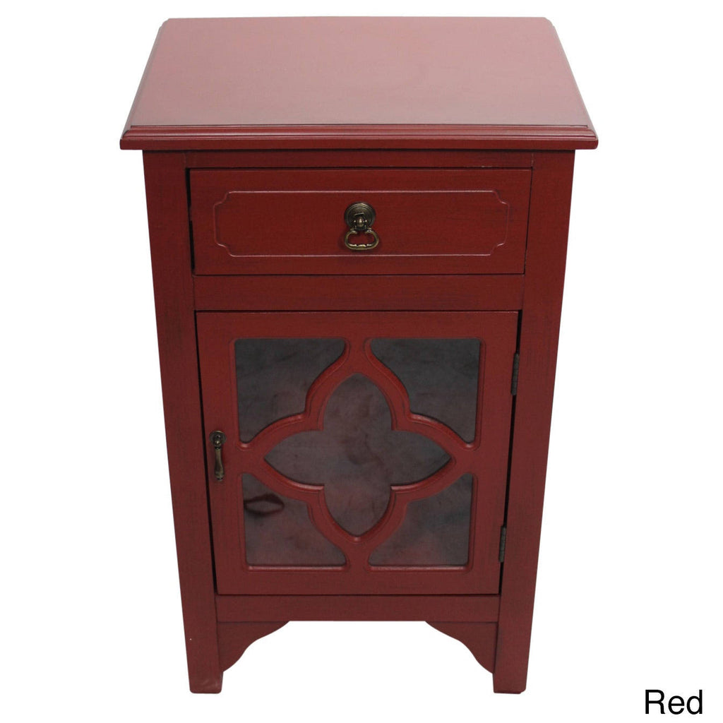 Blue 1 Drawer Accent Cabinet P254