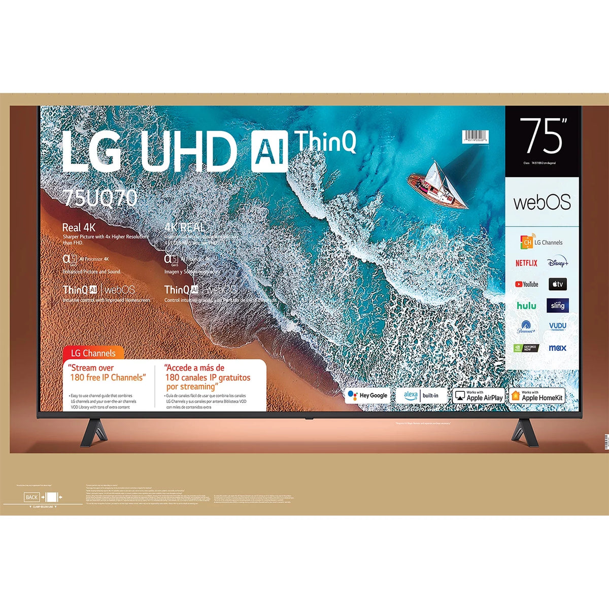 75" 4K UHD Smart TV E848