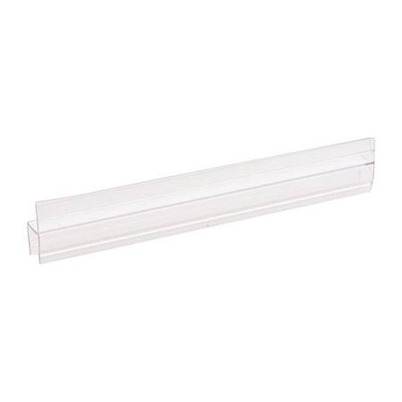 Polycarbonate One Piece Strike and Door H-Jamb with Vinyl Insert for Glass Q606241