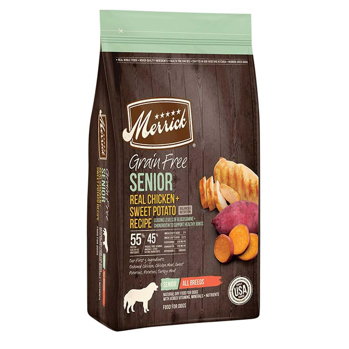 Grain Free Real Chicken Sweet Potato Recipe Senior Dry Dog Food R18631