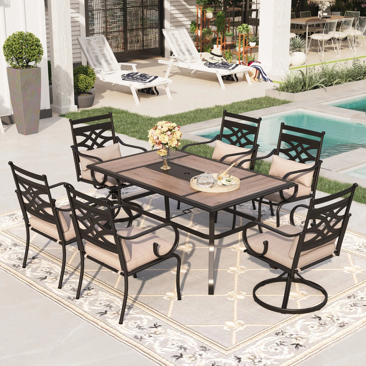 7-Piece Outdoor Patio Dining Set J19728