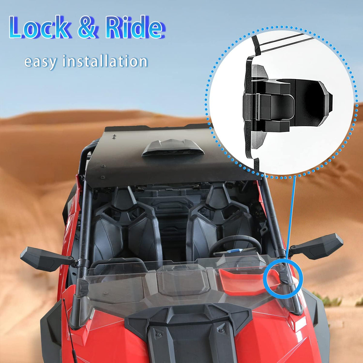 Half Windshield Clear Polycarbonate for Polaris RZR PRO XP 4 2020-2022 C90992