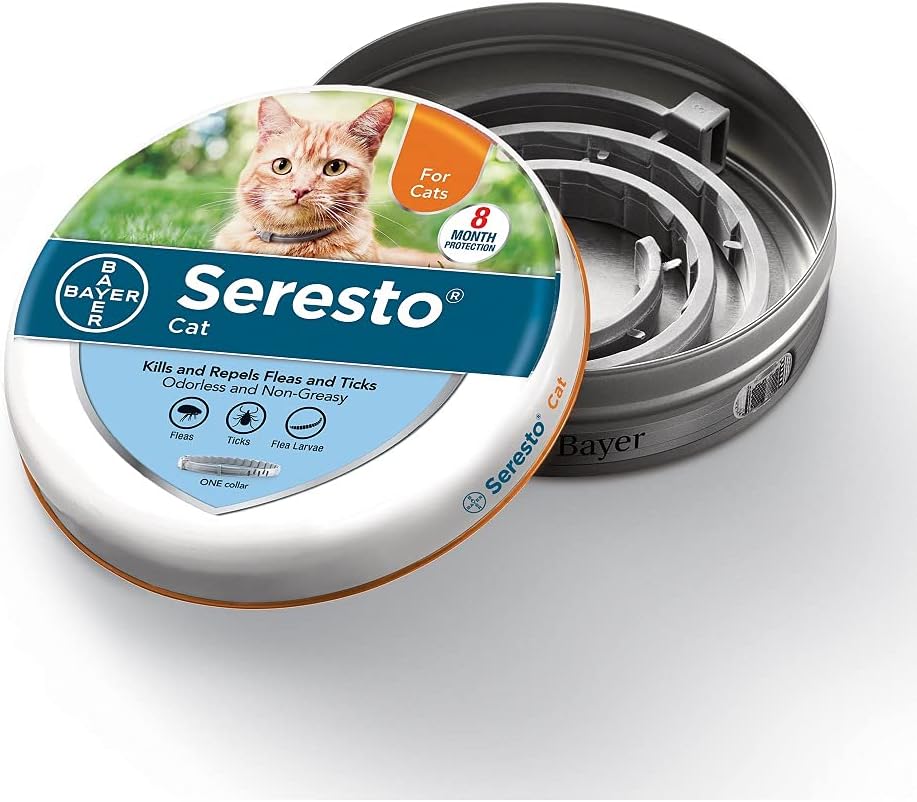 Flea and Tick Collar for Cats, 8-month, Pack of 2 J523993