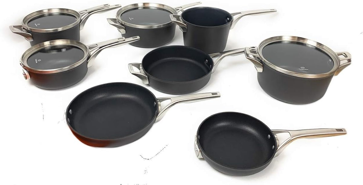 12-piece Hard Anodized Space Saving Cookware I248