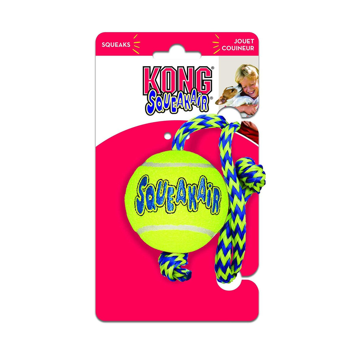 SqueakAir Ball with Rope W939
