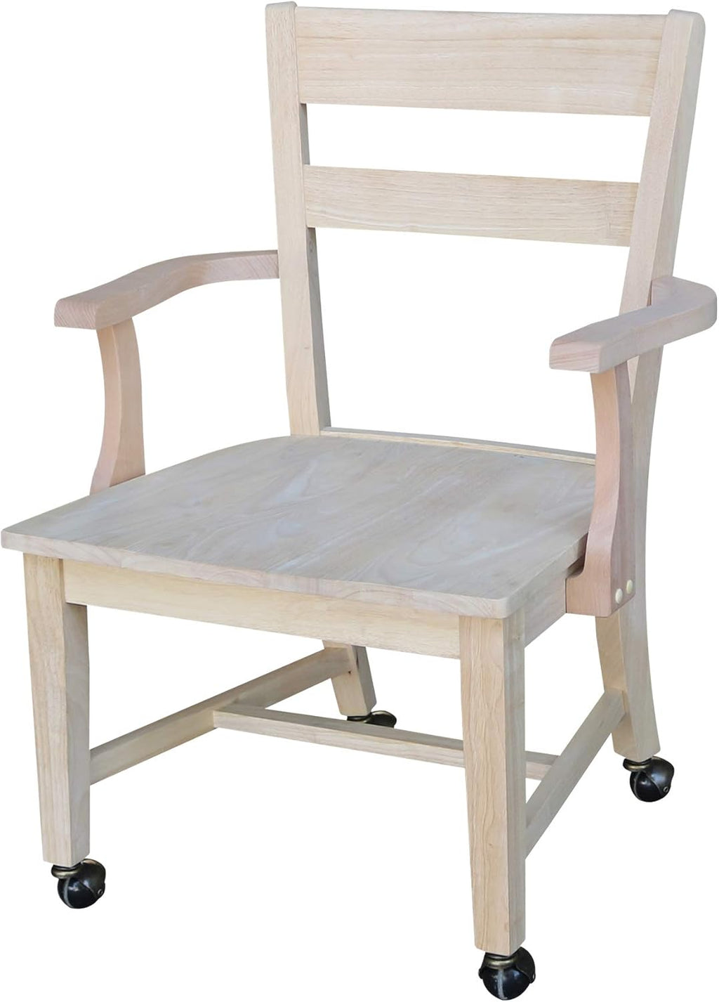 Unfinished Dining Chair with Casters C973746